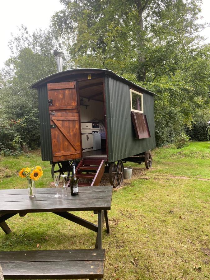 Baddiley The Shepherd'S Hut - Wild Escapes Wrenbury Off Grid Glamping - Ages 12 And Over מראה חיצוני תמונה